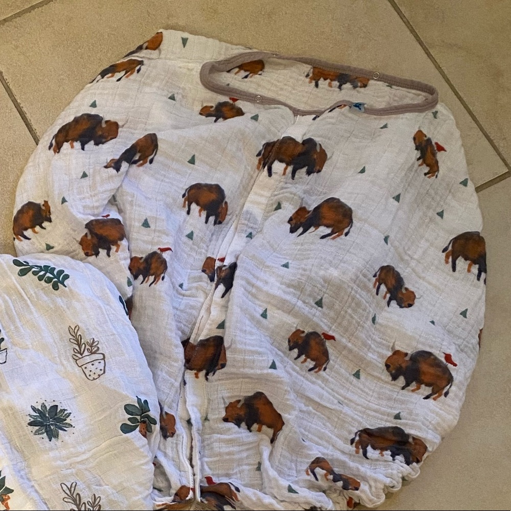 Little unicorn Muslim buffalo car seat canopy cover